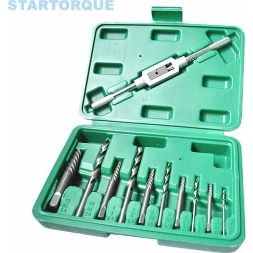 11pcs Damaged Broken Screws Extractor Drill Bits Easy Out Remover Center Drill Damaged Bolts