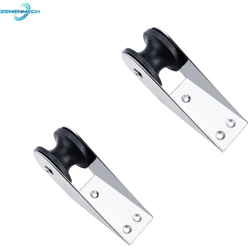 2PCS Boat Accessories Stainless Steel Heavy Duty Bow Anchor Roller Fixed Anchor Fairlead Boat Docking Nylon Roller Chock Marine