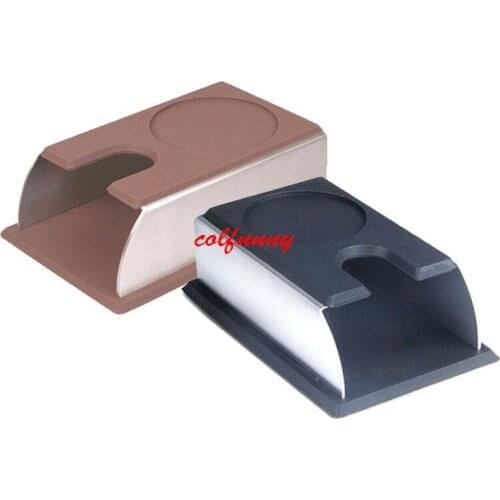 50pcs Stainless Steel Silicone Espresso Coffee Tamper Stand Barista Tool Tamping Holder Rack Shelf Coffee Machine Tool F062704