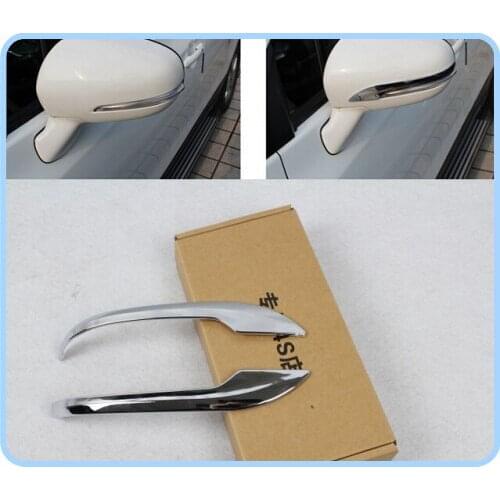 Free shipping! Higher star ABS chrome 2pcs side door mirror trims for Suzuki S-cross 2014
