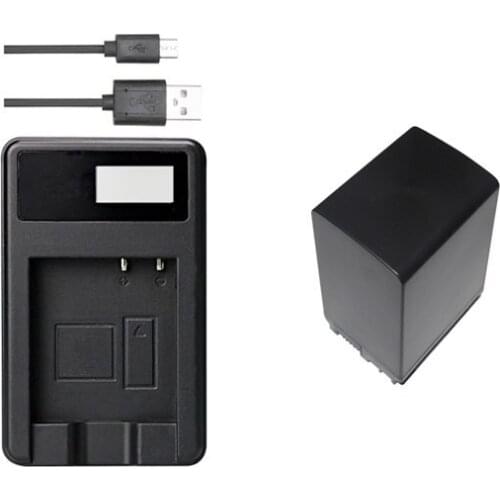 BP-828 BP828 Full Decoded 2670mAh Battery+USB Charger for Canon VIXIA HF G30, G40, XA20, XA25, XA35