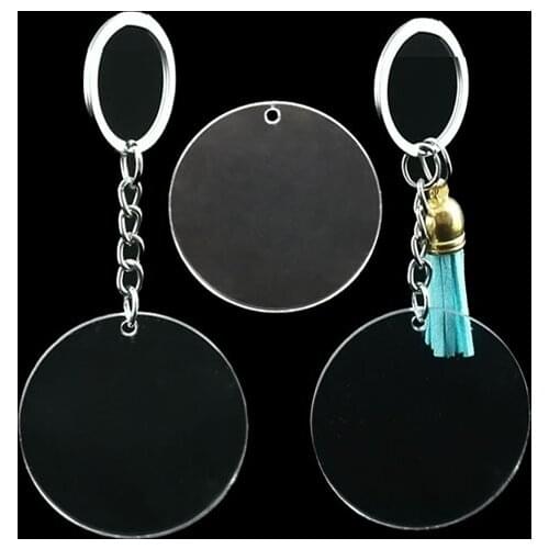 10PCS DIY Graffiti Hand-Painted Custom Keychain Women Men Acrylic Keyring Fashion Multi Shape Pendant Key Chains Accessories