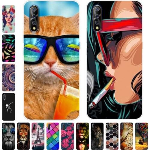 For Vivo V17 NEO Case Phone Cover Soft Silicone 3D Printing Back Case for Coque Vivo 1907 V17 Pro V 17 Neo case Cover bumper