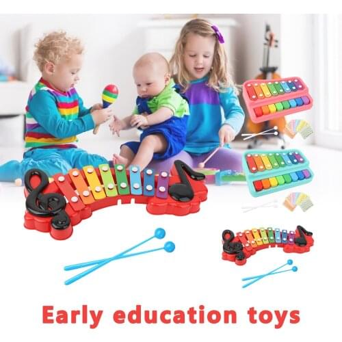 Learning&Education Wooden Xylophone For Children Kid Musical Toys Xylophone Wisdom Development 8-Note Music Instrument
