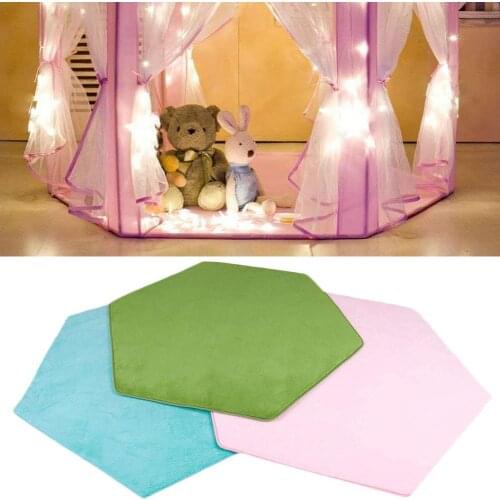 Childrens Indoor Climbing Blanket Plus Soft Silk Wool Golden Velvet Carpet Mat Thick Pile Washable Mat Round Carpet