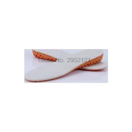 By dhl or ems 50pairs Eva Height Increase Insole Winter Wool Insoles Honeycomb Thickening Warm Shoe Pad Accessoire