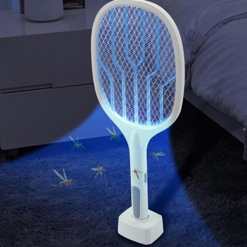 Mosquito Killer Lamp Electric Bug Zapper USB Charging Bat Electronic Flyswatter Home Electric Mosquito Swatter For Room Indoor