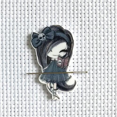 Black Girl Needle Minder Magnetic for Cross Stitch Embroidery Needlework