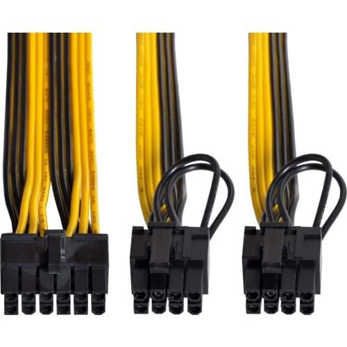 12Pin to ATX Dual 8Pin & 6Pin Splitter GPU Graphics Card Modular Power Supply Cable for 3080 3090 AX850 AX750 AX650