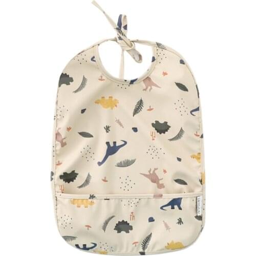 Cartoon Waterproof Baby Bibs Infant Feeding Apron Smock Feeding Burp Cloth Gifts