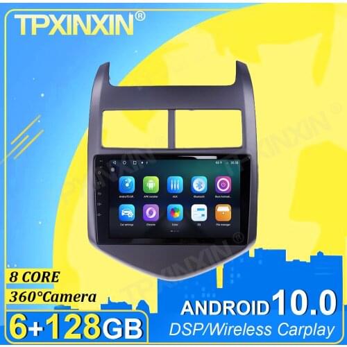 IPS PX6 Android 10.0 6G+128G Carplay For Chevrolet Aveo 2011-2015 360 Camera DSP Multimedia Player Radio Tape Recorder Video GPS