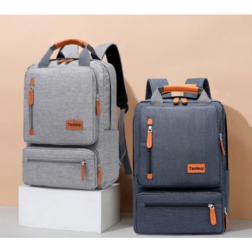 Casual Business Men Computer Backpack Light 15.6-inch Travel Bagpack 2020 New Lady Anti-theft Laptop Backpack Gray Blue Mochila