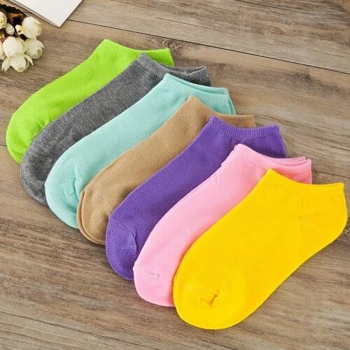 20 Pairs Ladies Socks Girls Invisible Solid Footsie Secret Hidden Socks Free Shipping Socks