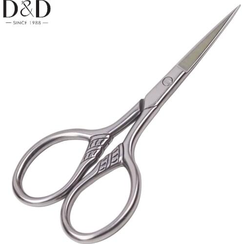 Stainless Steel Scissors Small Vintage Embroidery and Sewing Scissors for Needlework Household Fabric Cutter DIY Sewing Tools