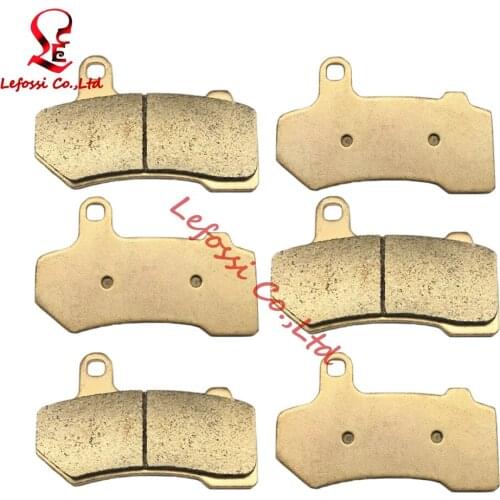 Motorcycle Front Rear Sintered Metal Brake Pads Brakes for Harley Davidson Touring FLHX Street Glide FLHR Road King 2008-2017
