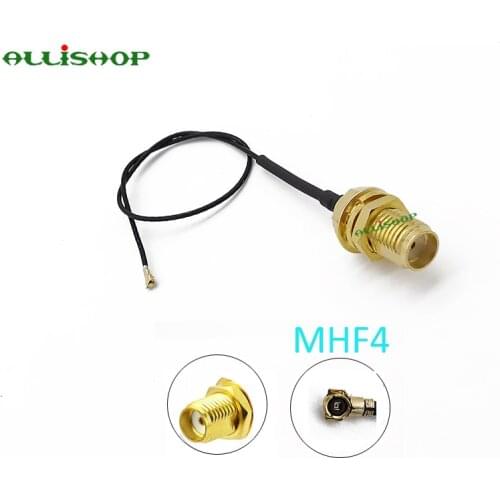 ALLiSHOP IPX IPEX U.FL MHF4 to SMA Female RF Pigtail Jumper Cable 0.81mm for PCI WiFi Card Wireless Router