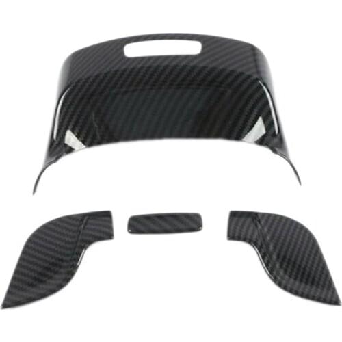 For Mercedes Benz GLA Class H247 2020-2021 Carbon Fiber ABS Car Interior Armrest Box Switch Frame Cover Trim