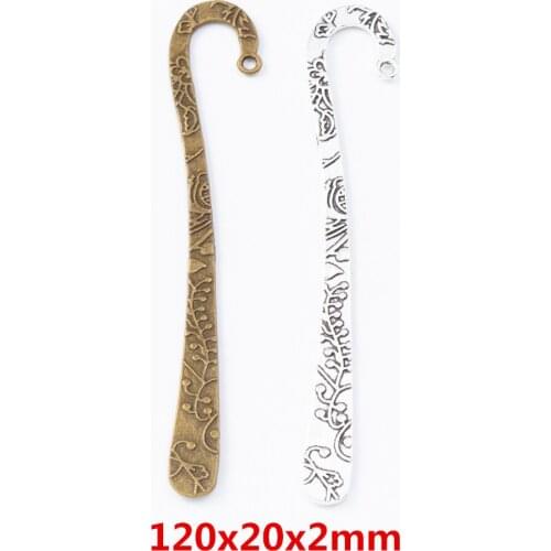 6 pieces of retro metal zinc alloy Bookmark pendant for DIY handmade jewelry necklace making 7897