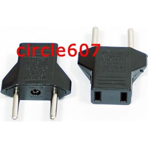 US Europe AC Wall Socket Plug US to EU Power Converter Adapter 1Pc