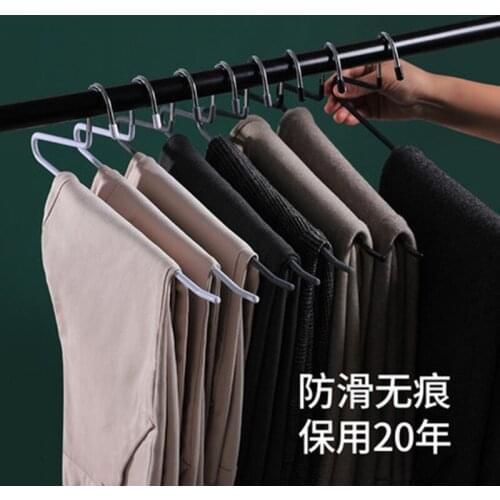 5 Pcs Type S Pvc with Metalpants Rack , 35 Cm Drying Racks for Hotel Home , Seamless Anti-slip , Storage Rack