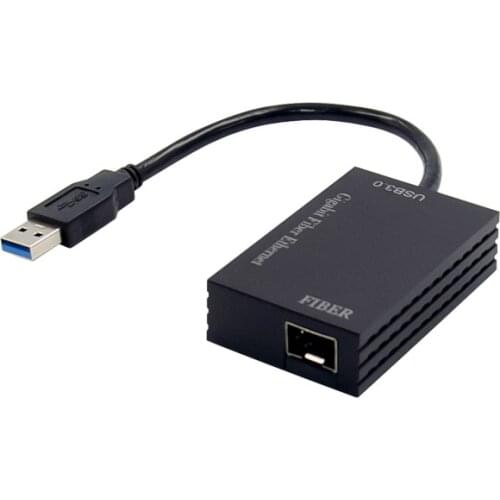 USB 3.0 to SFP 1 Port Wired Gigabit Fiber 1000M Ethernet Adapter Chip Realtek RT8153 Laptop 10/100/1000Mbps Usb Network Card