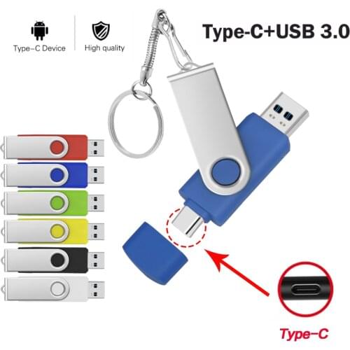 USB Flash Drive 2 IN 1 USB 3.0 & Type C OTG Pen Drive 64GB 128GB 256GB 512GB High Speed usb Stick Pendrives high-quality U disk