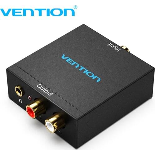 Vention Digital to Analog Audio Converter DAC Digital SPDIF Optical to Analog L/R RCA Converter for PS3 HD DVD PS4 TV Home new