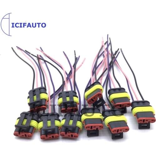 Waterproof 3 Pin Way Seal Quad Bike 10A IP68 Electrical Automotive Wire Connector Plug Terminals Truck Car motorcycles