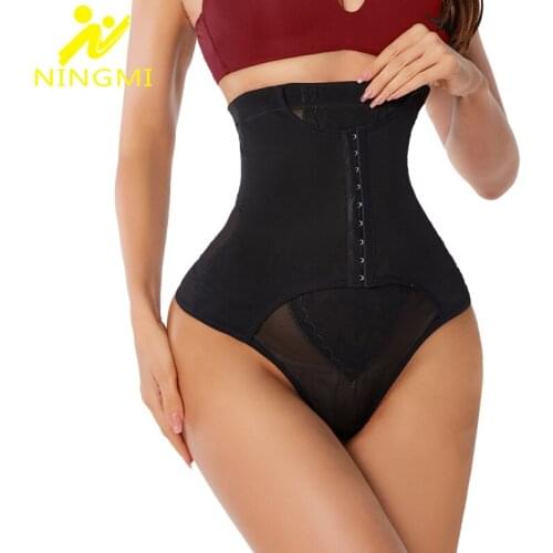 NINGMI Shaper Panties Women Slimming Underwear Body Shapewear Belly Shaper High Waist Tummy Control Panties Thong Shaper Panties