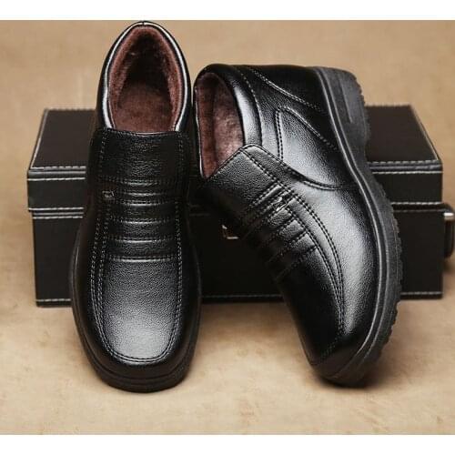 Winter High Top Leather Shoes Casual Zapatillas Hombre Chaussure Homme