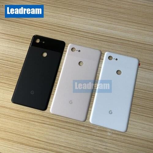 10PCS OEM Back Glass Battery Cover Rear Door Housing Case Cover Replacement for Google Pixel 3 XL free DHL