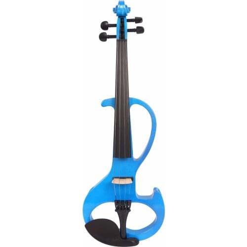 4/4 Electric Violin Solid wood 19--29# blue color 4string