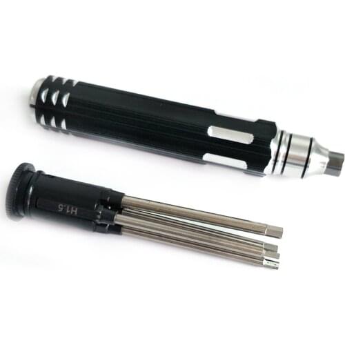 4 In 1 Metal Hex Screw Driver RC Tools Set Kit 1.5 2.0 2.5 3.0 mm For Remote Control Toys Helicopters Airplanes Cars Drones