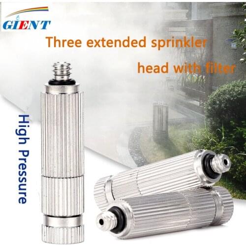 5PCS 3/16" Outer Thread 20-90 Bar High Pressure Misting Nozzles Garden Agriculture Cooling Humidify Sprinklers Fogging Sprayers