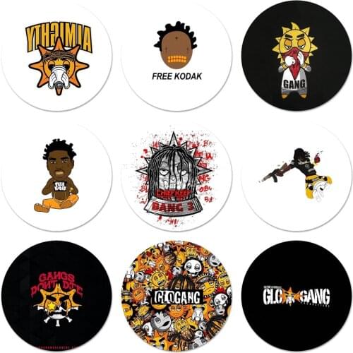 58mm Glo Gang And Chief Keef Kitchen Home Decor Refrigerator Magnetic Stickers Opener Beer Coke