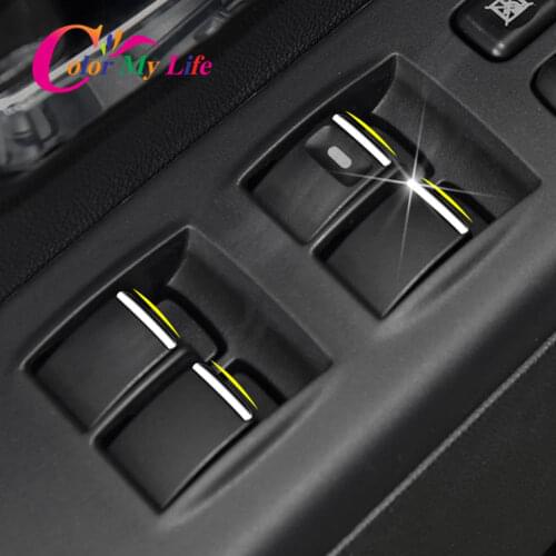 7Pcs/Set Car Accessories for Mitsubishi Outlander 07-12 ASX 13-15 Pajero Pajero Sport EVO LANCER-EX Window Lift Switch Knob Trim