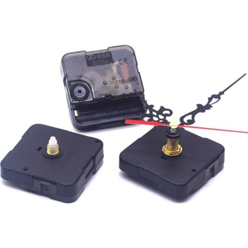 Silent Large Wall Clock Quartz Clock Movement Mechanism Hands Wall Repair Tool Parts Kit Set DIY Black Quartz Wall Clock Core