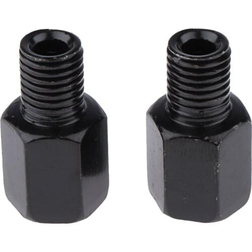 Motorcycle Racing Rearview Side Mirrors RH 10mm To LH 10mm Black