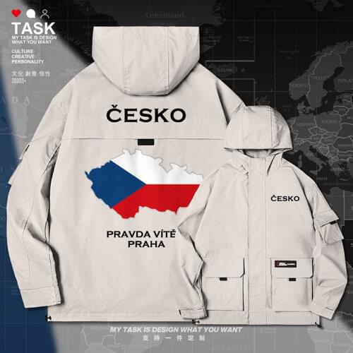 Czech Republic Czechia CZE men jacket hooded map nation flag windbreaker jackets fashion mens chaquetas hombre clothes autumn