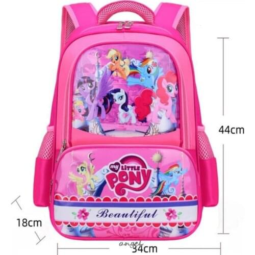 Disney Fashion Girl Schoolbag Students Backpack Kids School Bags For Teenage My Little Baby girl pony Backpacks Mochila Escolar