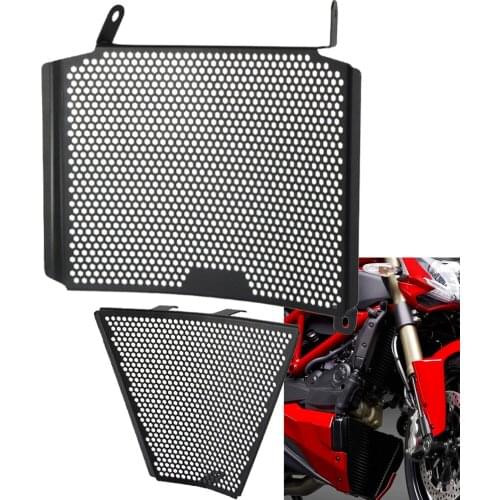 For Ducati Streetfighter 848 1098 2009 2010 2011 2012 2013 2014 2015 2016 Upper and Lower Radiator Grille Guard Cover Motorcycle