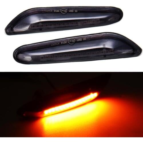 Smoke LED Car Side Marker Lights Turn Signal Lamp for BMW E90 E91 E92 E39 E60 E61 E46 E83 E81