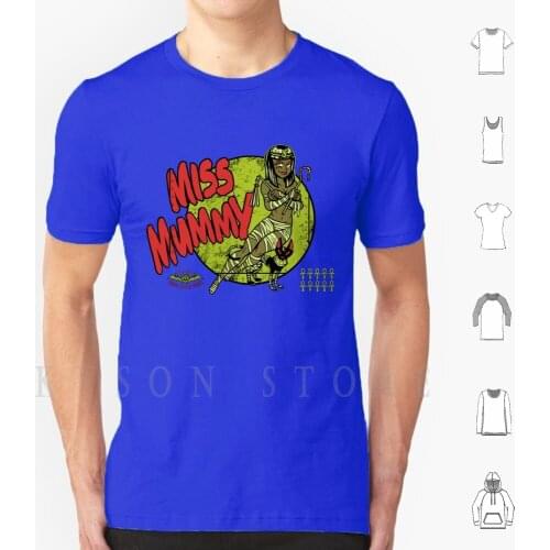 Miss Mummy T Shirt DIY Cotton Big Size S-6xl Mummy Pin Up Monster Bomber Nose Art Risque Funny Humor Heartjack