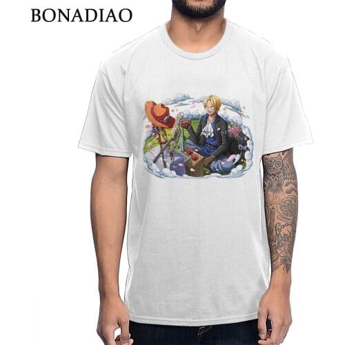 One Piece Sabo Ace T Shirt Japanese Anime Quality Picture Custom 100% Cotton Tee Shirt New Arrival Casual Man Camiseta