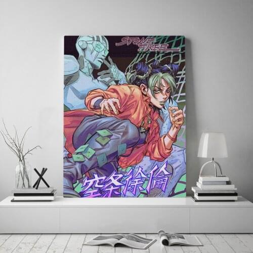 Jolyne Cujoh Stone Ocean JoJos Bizarre Canvas poster Painting wall Art decor Living room Bedroom Study Home Decoration Prints