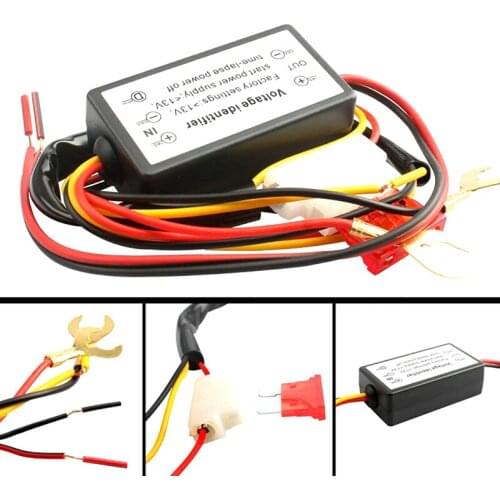 DRL Controller Auto Car LED Daytime Running Lights Relay Harness Dimmer On/Off DRL Controller