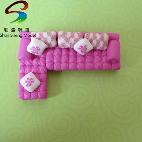 Scale 1:25--1:50 Ceramic Sofa wholesale manufacturer for model layout and dolls house