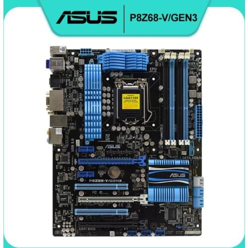 FOR ASUS P8Z68-V/GEN3 Intel Z68 Socket LGA 1155 HDMI SATA 6 GB / S USB 3.0 ATX Original Desktop Used Mainboard
