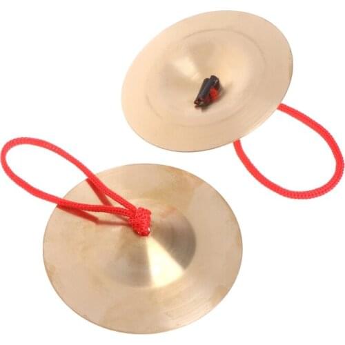 Y1UC Copper Cymbal Hand Percussion Orff instruments Kids Gift Toys Early Educationaly