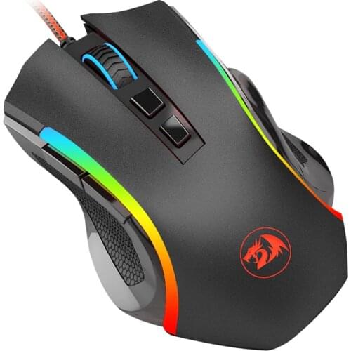 Redragon Griffin M607 Wired Mouse 7200 DPI RGB Backlight Programmable Gaming Mouse